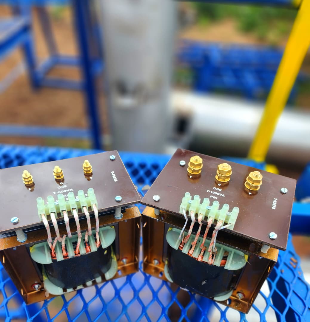 Elution boiler transformers and electrical control gear